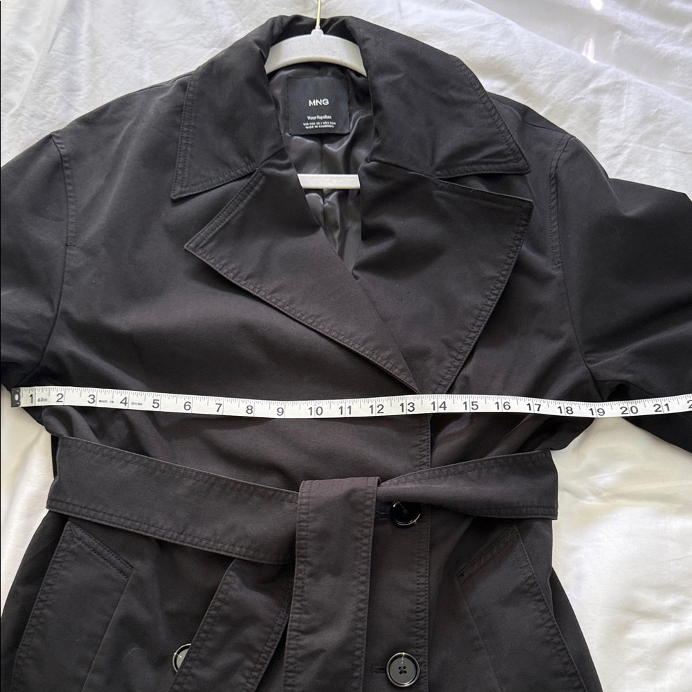 Mango Water-Repellent Black Jacket with Branded Label - Picture 9 of 13